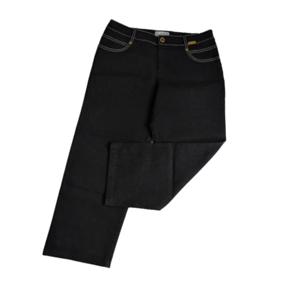 St. John Sport Black Denim Capri Jeans 6